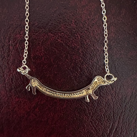 Dachshund Dog Necklace Gold Tone NWOT - Picture 4 of 4
